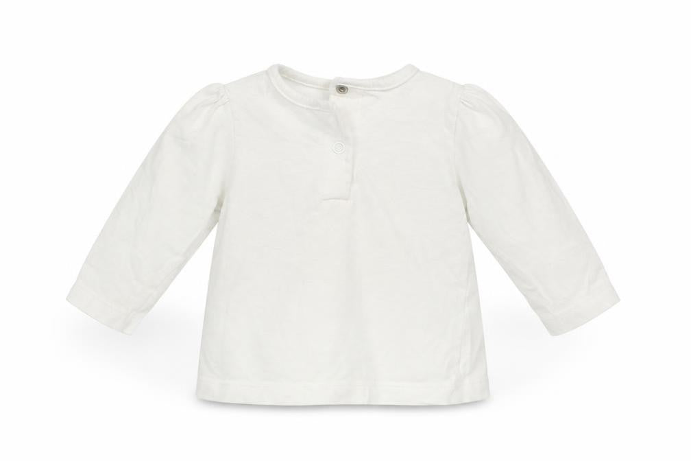 Preworn Girls White   Pullover Jumper Size 0-3 Months