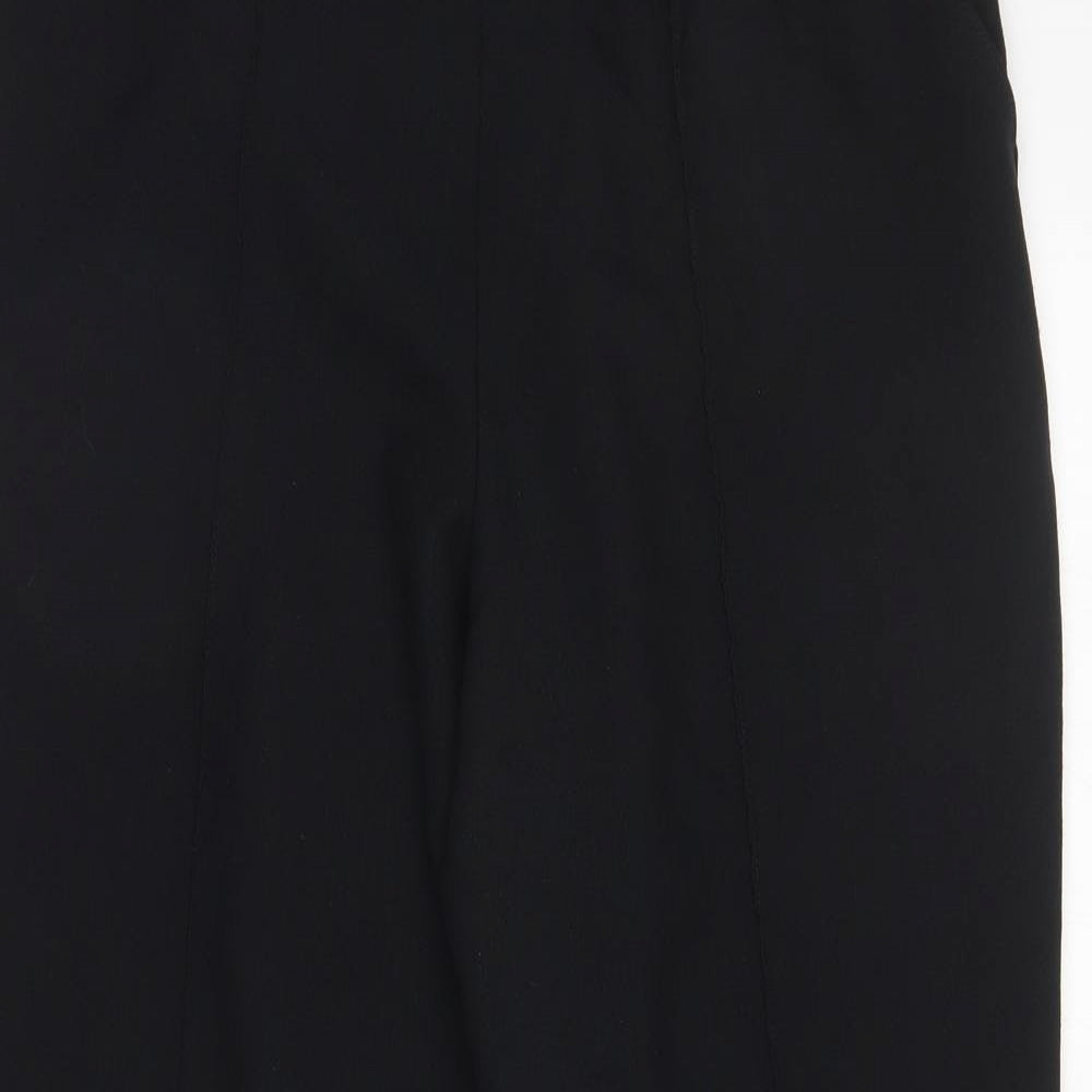 M&S Womens Black   Trousers  Size 14 L28 in