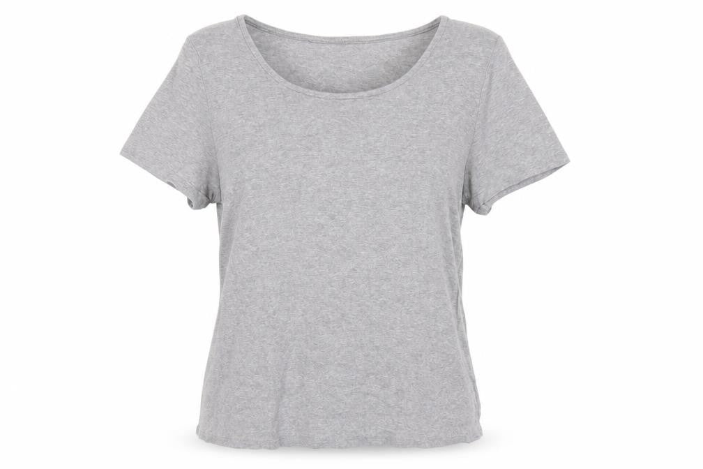 Love tees Womens Grey   Basic T-Shirt Size 14
