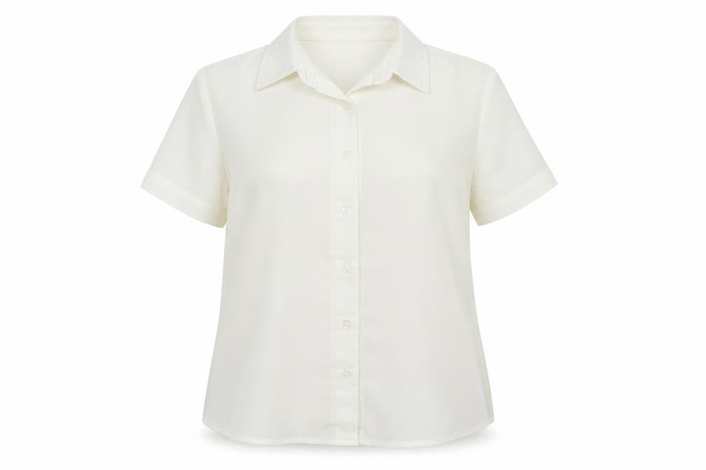 Bonmarché Womens White Basic Button-Up Size 12