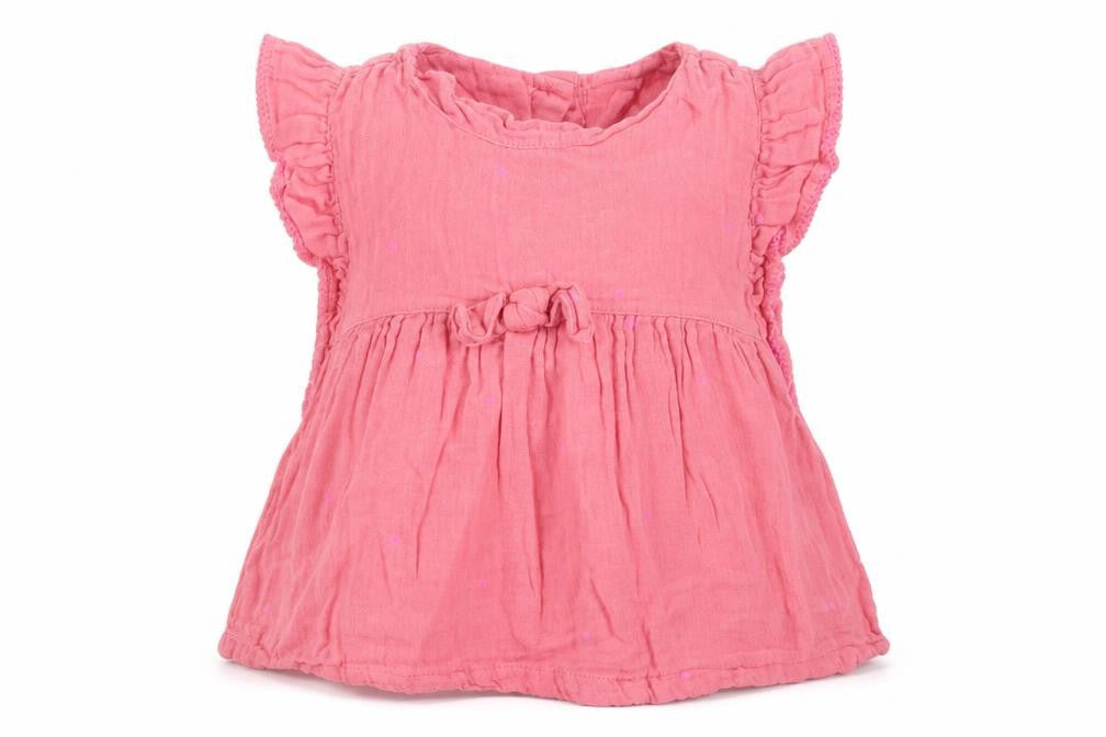 George Girls Pink Polka Dot  Basic T-Shirt Size 2-3 Years