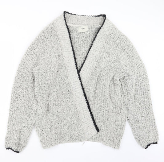 Papaya Womens Grey   Cardigan Jumper Size L