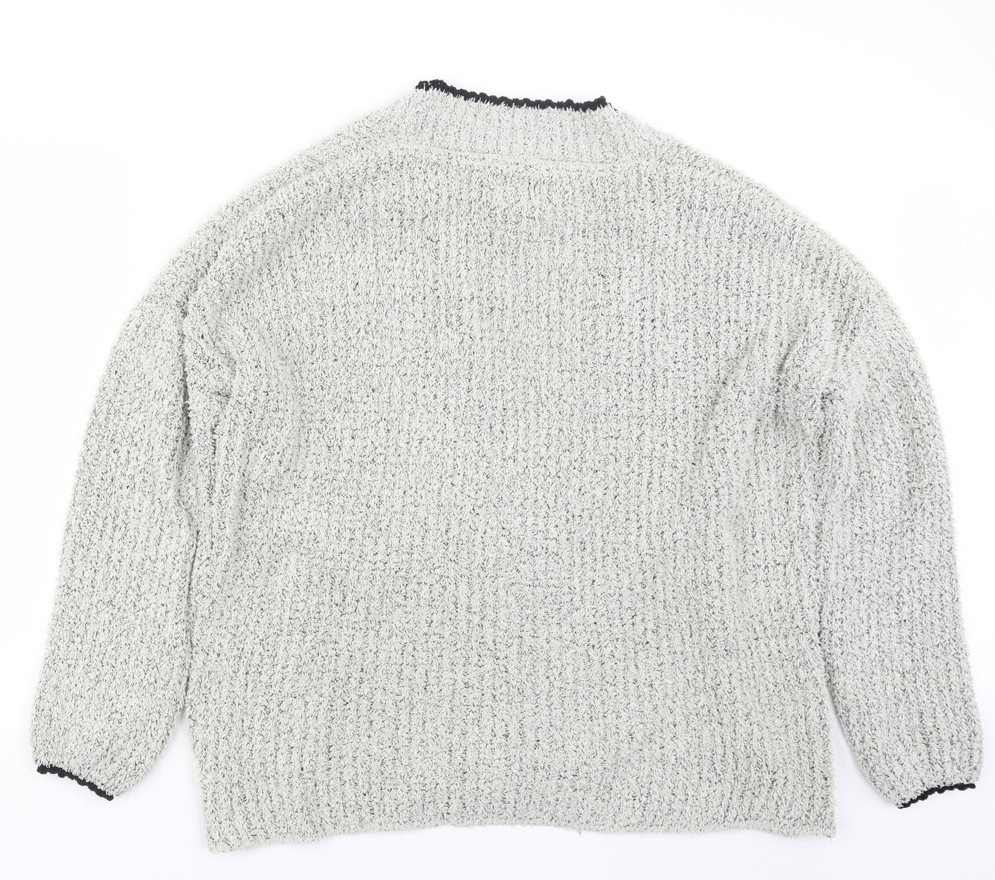 Papaya Womens Grey   Cardigan Jumper Size L