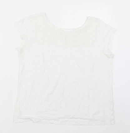 In Wear Womens White   Basic T-Shirt Size S