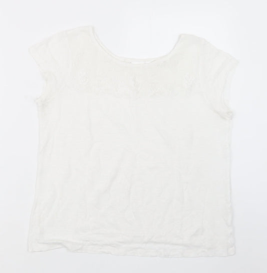 In Wear Womens White   Basic T-Shirt Size S
