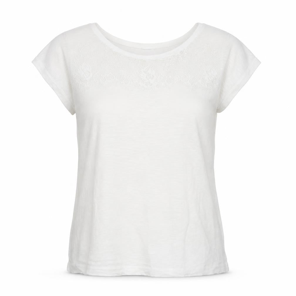 In Wear Womens White   Basic T-Shirt Size S
