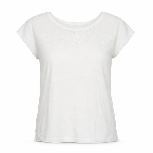 In Wear Womens White   Basic T-Shirt Size S