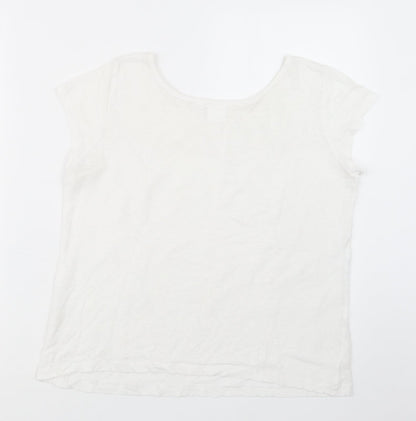 In Wear Womens White   Basic T-Shirt Size S