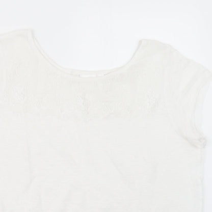 In Wear Womens White   Basic T-Shirt Size S