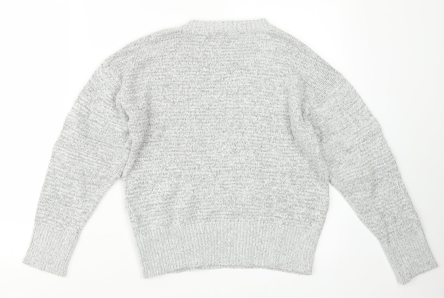 Topshop Womens Grey  Knit Pullover Jumper Size S