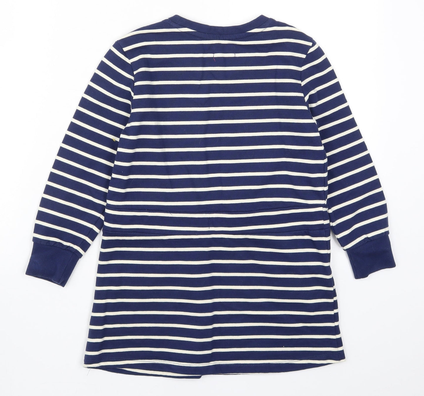 Lily & Dan Girls Blue Striped  Pullover Sweatshirt Size 7-8 Years