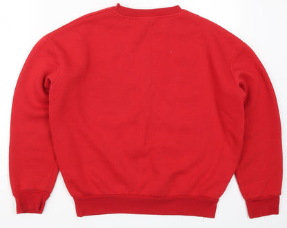 Preloved Primark Womens Red   Pullover Sweatshirt Size 6  - Mickey Mouse - Back