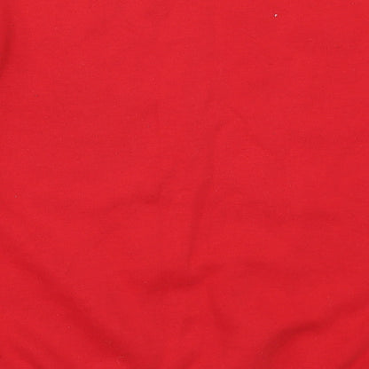 Preloved Primark Womens Red   Pullover Sweatshirt Size 6  - Mickey Mouse - Label