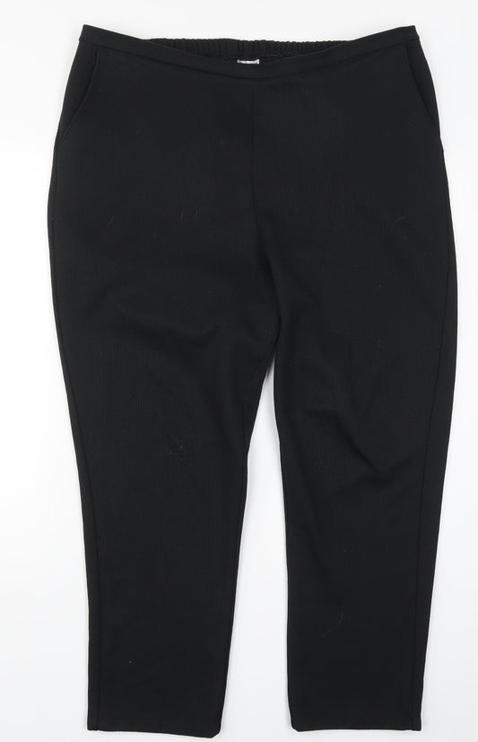 Damart Womens Black   Trousers  Size 38 in L27 in