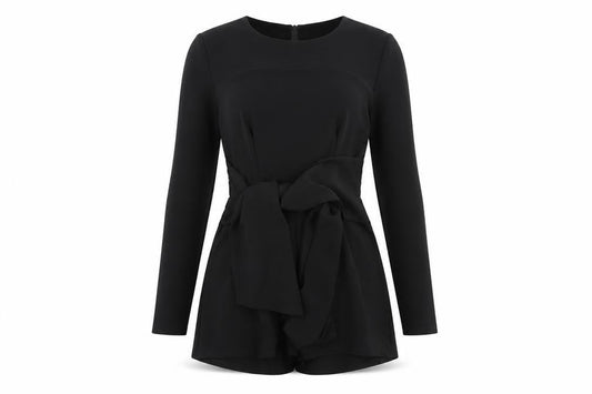 In the Style Womens Black   Playsuit One-Piece Size 8