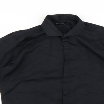 Cedarwood State Womens Black Basic Button-Up Size 16