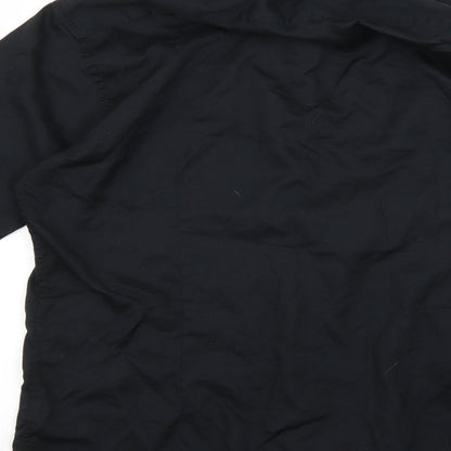 Cedarwood State Womens Black Basic Button-Up Size 16