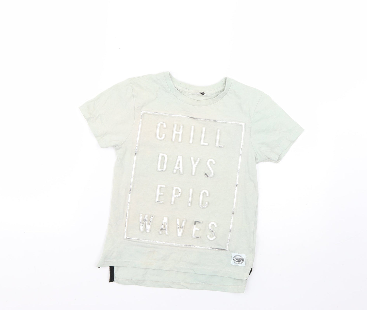 pep&co Boys Green   Basic T-Shirt Size 6-7 Years