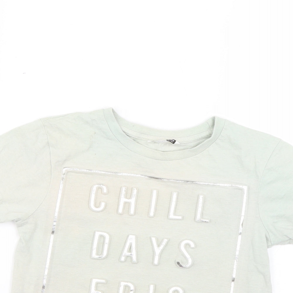 pep&co Boys Green   Basic T-Shirt Size 6-7 Years