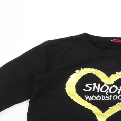 Next Girls Black   Pullover Jumper Size 9 Years