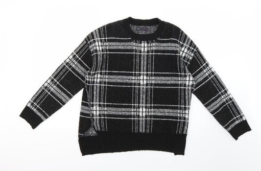 Marks and Spencer Womens Multicoloured Check  Pullover Jumper Size M