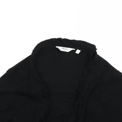 M&Co Womens Black   Cardigan Jumper Size L