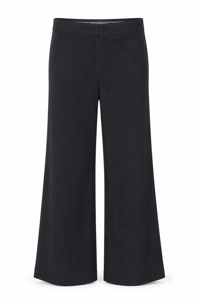 NEXT Womens Black Striped  Trousers  Size 12 L26 in