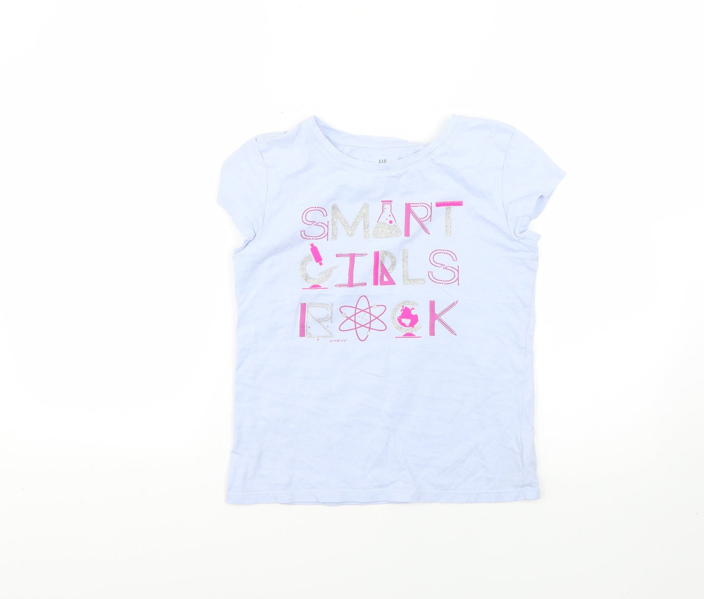 Gap Girls Purple Geometric  Basic T-Shirt Size L