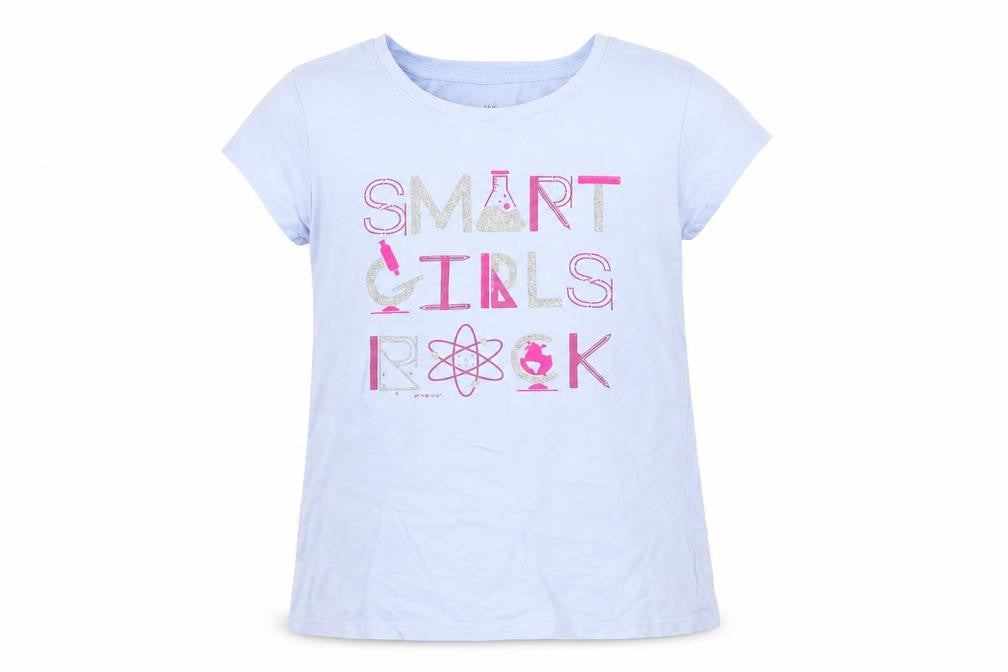 Gap Girls Purple Geometric  Basic T-Shirt Size L