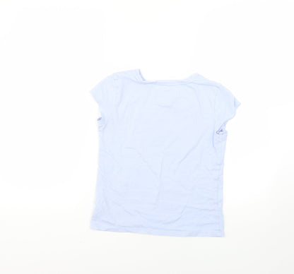 Gap Girls Purple Geometric  Basic T-Shirt Size L
