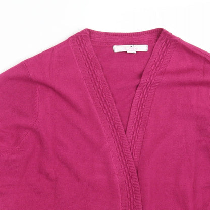 Julipa Womens Pink  Knit Wrap Jumper Size 16
