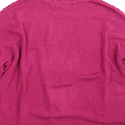 Julipa Womens Pink  Knit Wrap Jumper Size 16