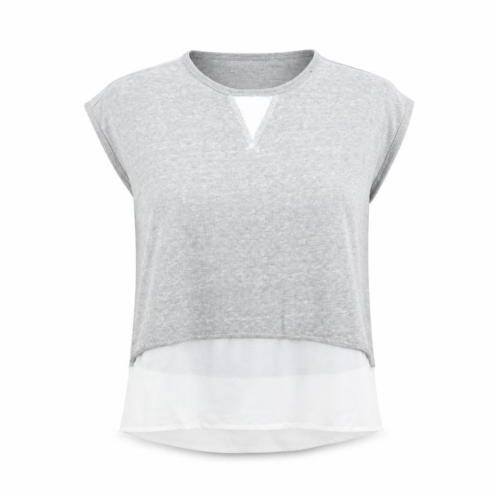 Azara Paris Womens Grey   Basic T-Shirt One Size