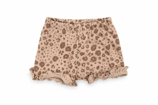 George Girls Brown Animal Print  Cropped Leggings Size 0-3 Months  - Waist 16in; Inside  leg 2in