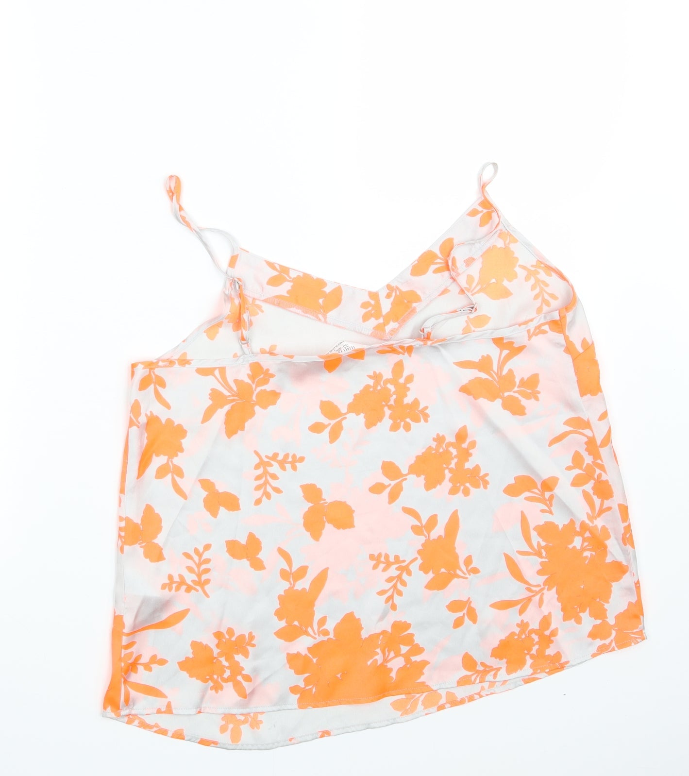 Secret Possessions Womens Silver Floral  Camisole Tank Size 10