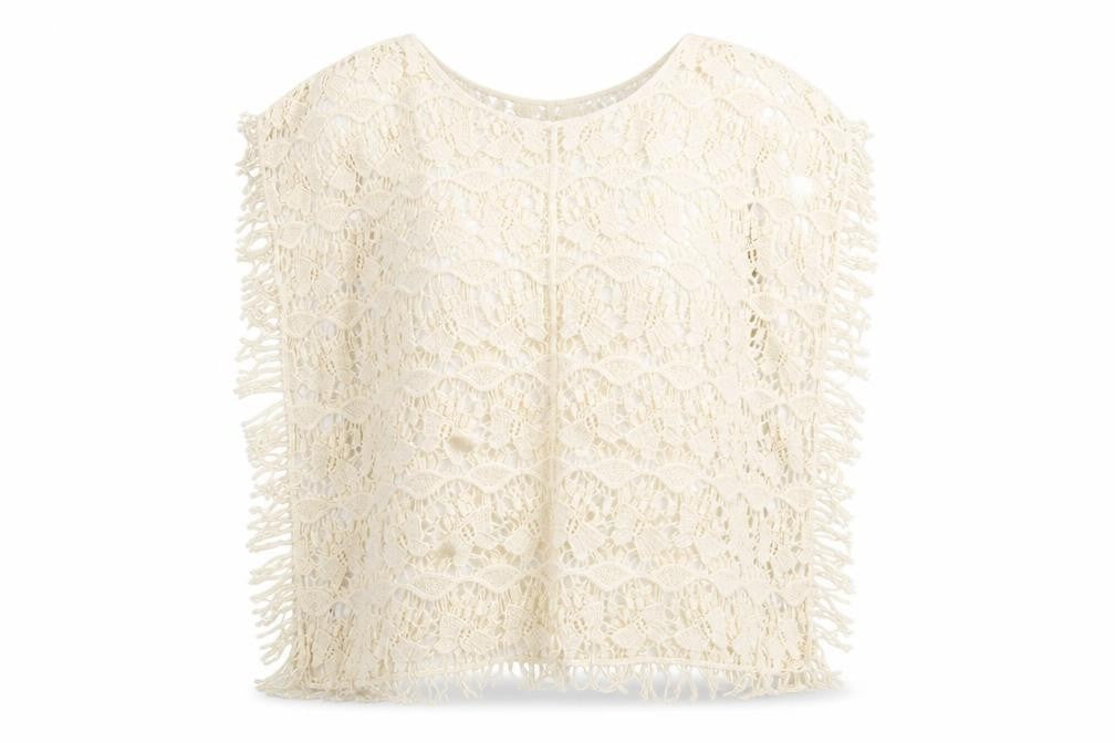 TU Womens Ivory Floral Knit Wrap Jumper One Size