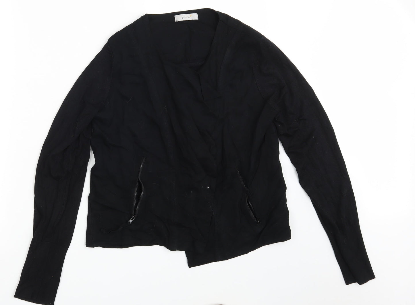 Per Una Womens Black   Wrap Jumper Size 12