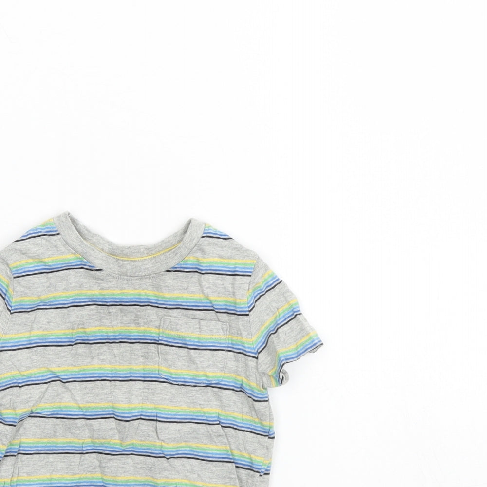 Gap Baby Grey Striped  Basic Tank Size 12 Months