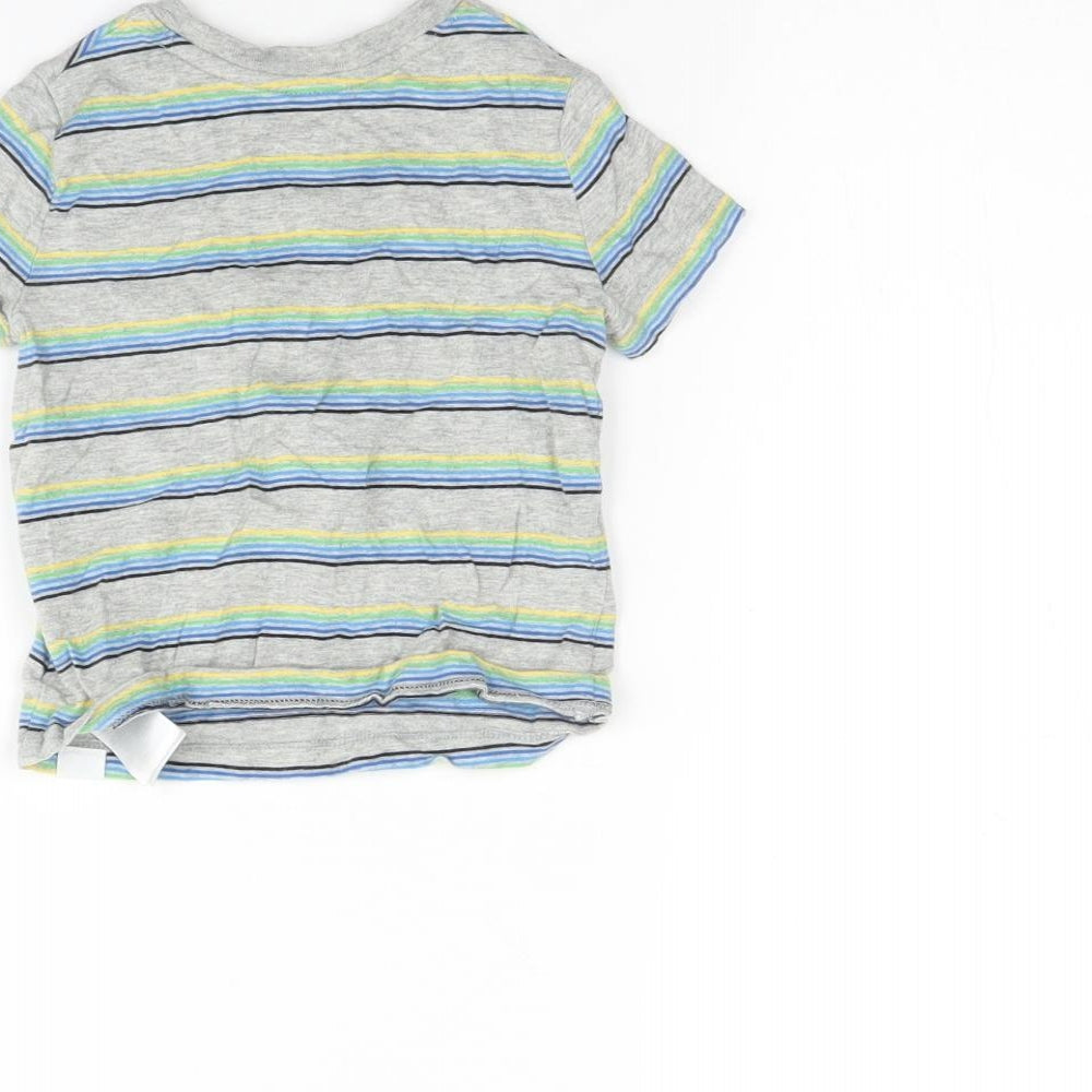 Gap Baby Grey Striped  Basic Tank Size 12 Months