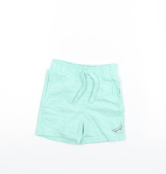 Mothercare Girls Green   Cropped Trousers Size 18 Months