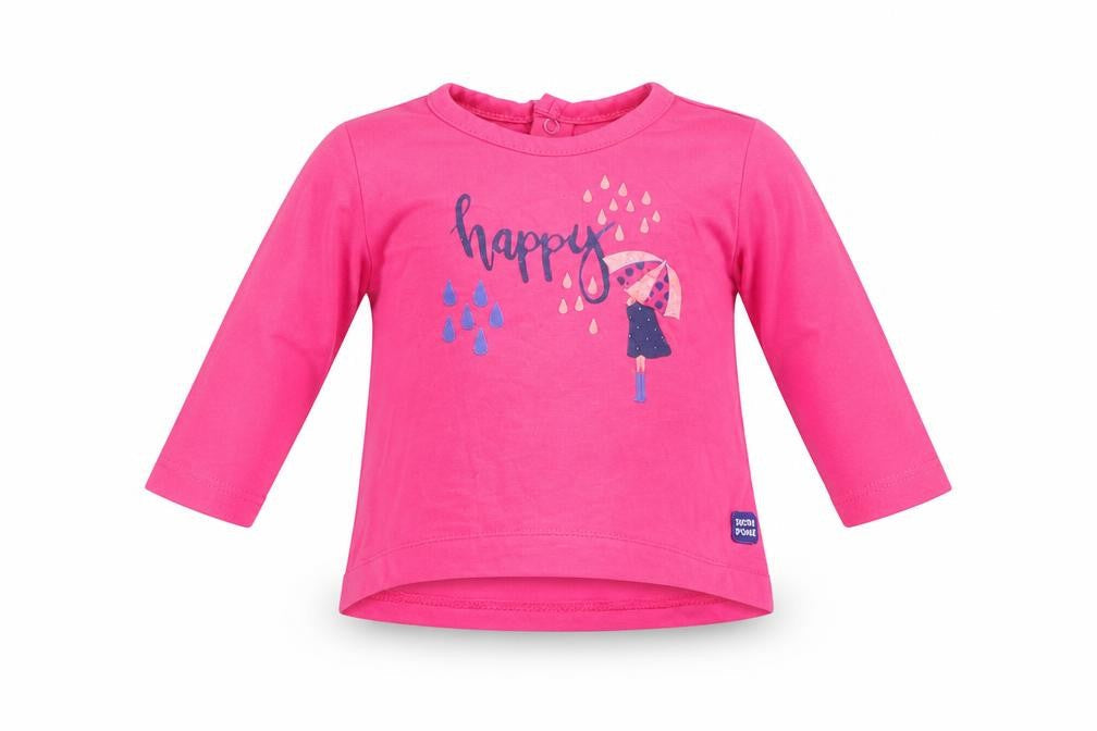 Sucre d'Orge Girls Pink   Basic T-Shirt Size 3-6 Months