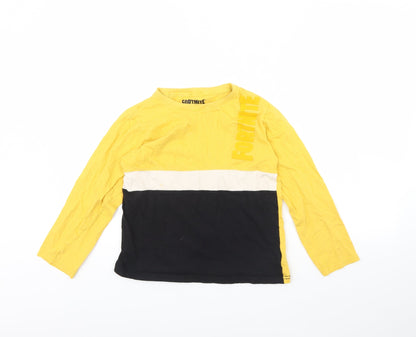 Preloved Fortnite Boys Yellow   Basic T-Shirt Size M  - Fortnite - Front