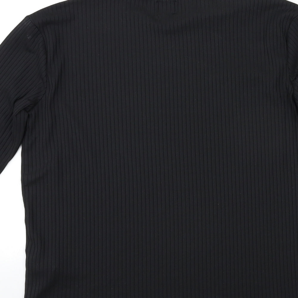 River Island Womens Black   Basic T-Shirt Size L