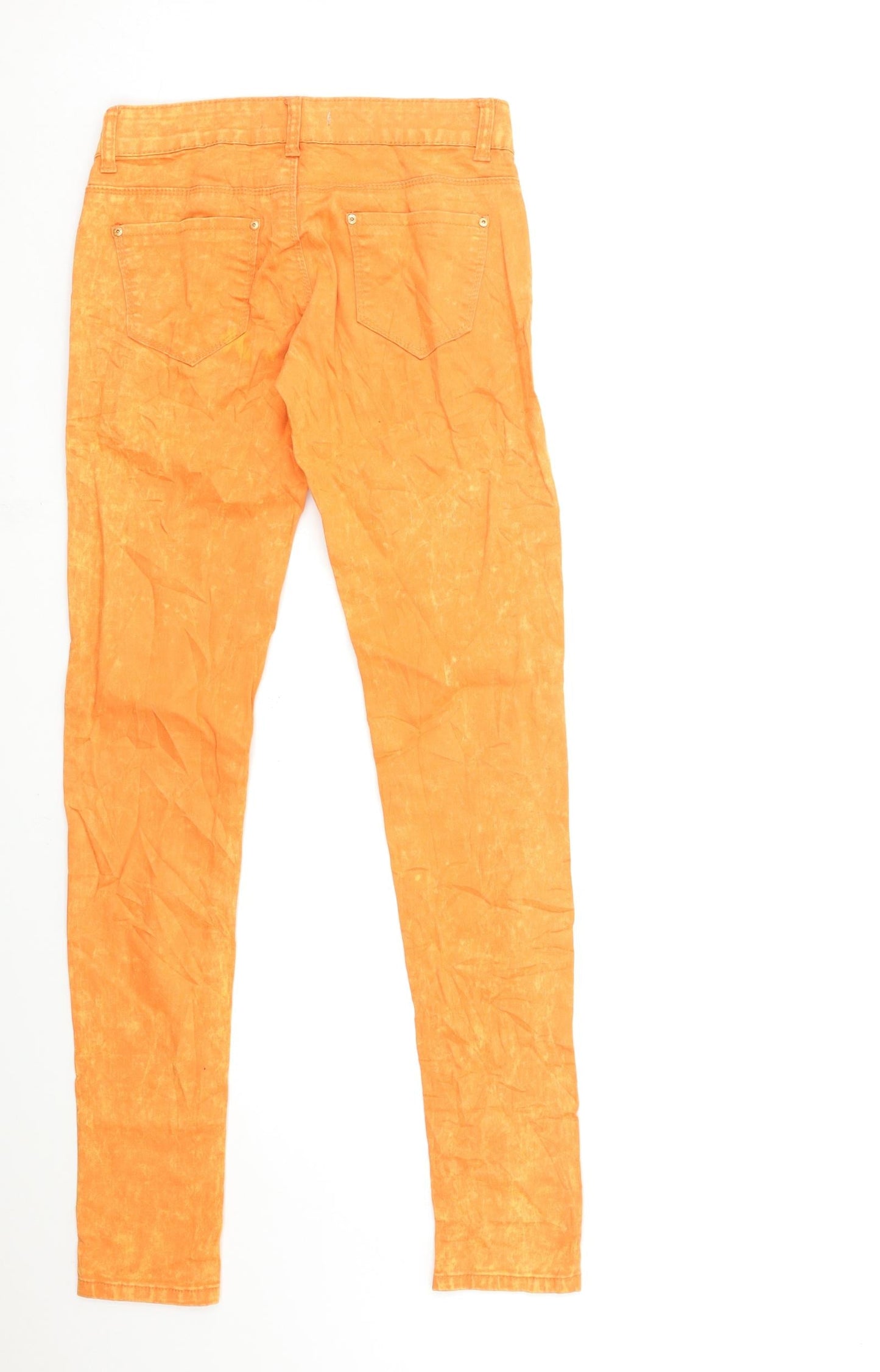 Mini Bleu Womens Orange  Denim Skinny Jeans Size 26 in L32 in