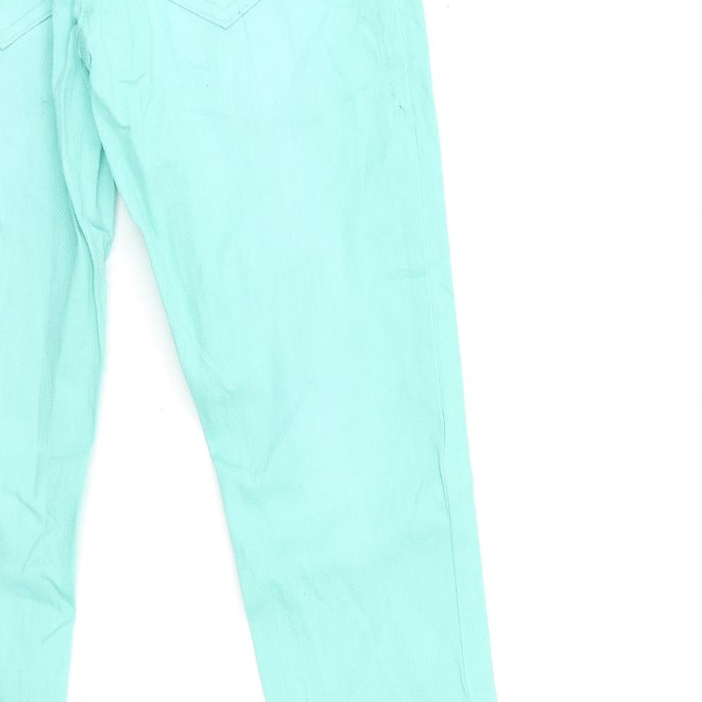 Yigga Girls Green  Denim Skinny Jeans Size 12-13 Years