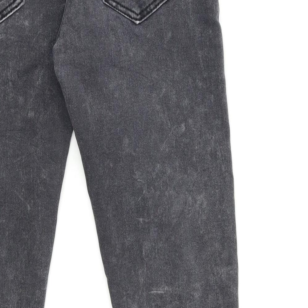 Preworn Womens Grey  Denim Skinny Jeans Size 28 in L28 in
