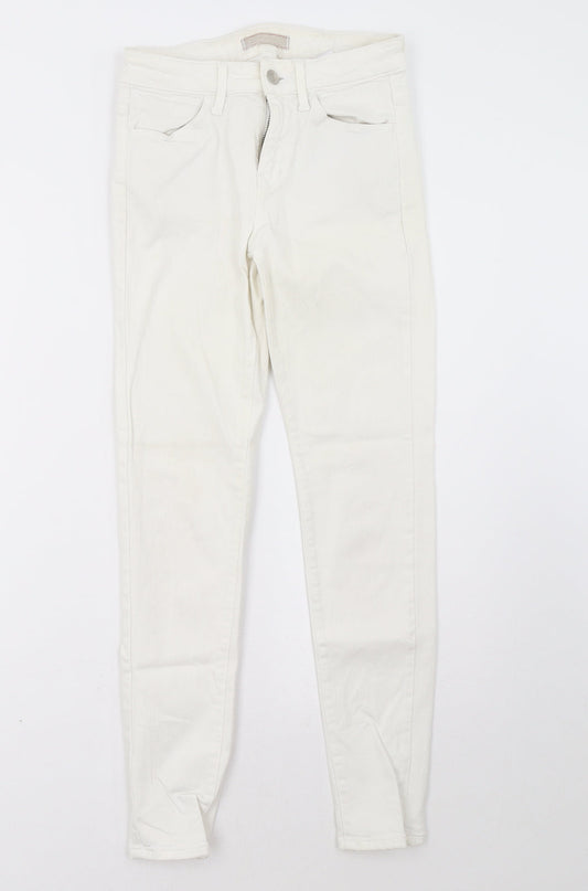 Preworn Womens White   Skinny Jeans Size 6 L28 in