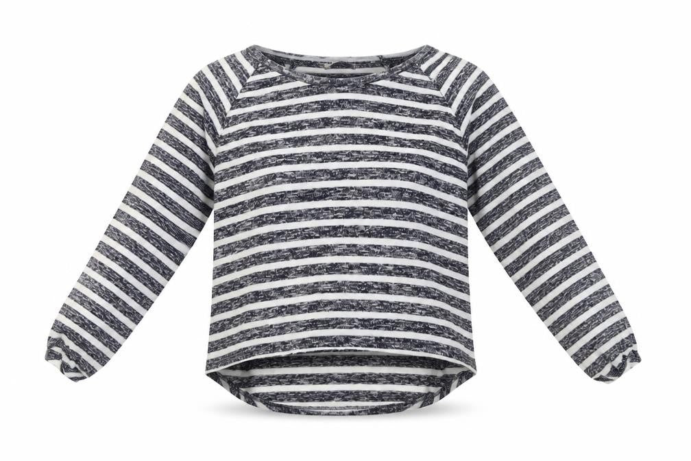 Sainsburys Womens Black Striped  Pullover Sweatshirt Size 8