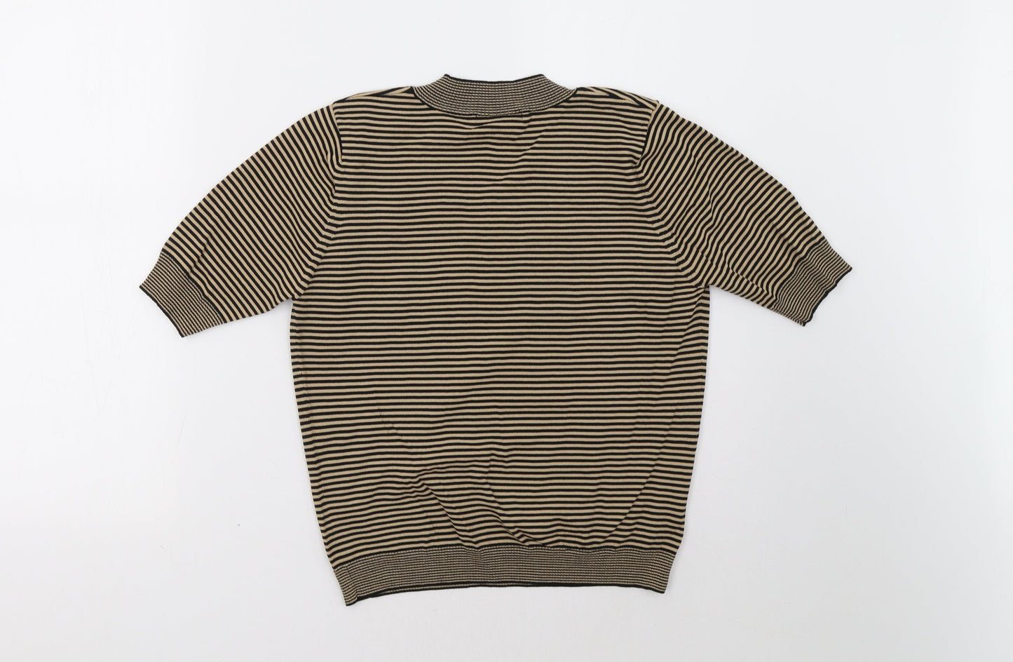Marks and Spencer Womens Brown Striped  Pullover Sweatshirt Size 14