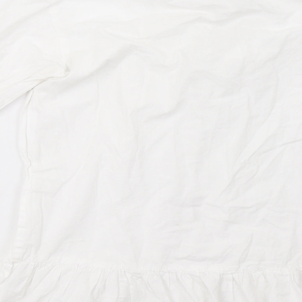 I SAW IT FIRST Womens White   Basic Button-Up Size 4